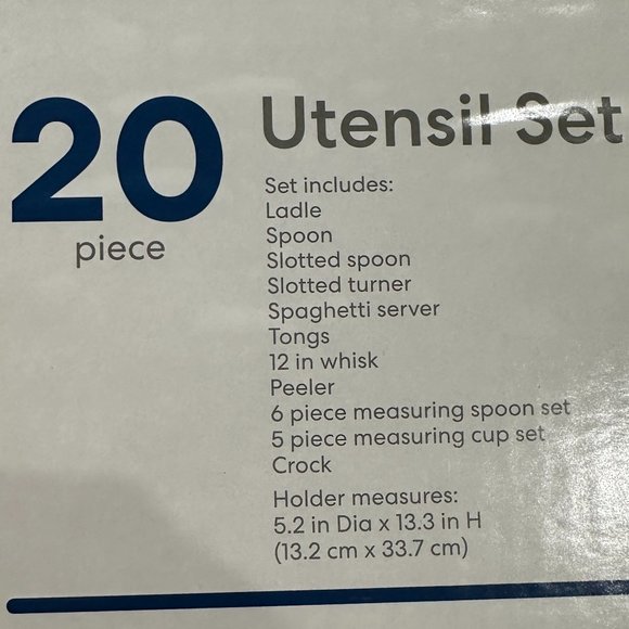 SIMPLY ESSENTIAL 20 Piece Utensil Set with Container - Picture 3 of 9